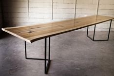 Poplar Live Edge Dining Or Conference Table 1 small
