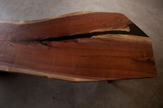 Waterfall Edge Walnut Bench Or Coffee Table 3 small