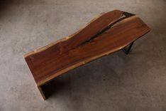 Waterfall Edge Walnut Bench Or Coffee Table 1 small