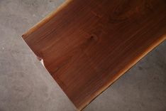 Live Edge Walnut Coffee Table With Powder Coated Steel Base 5 small