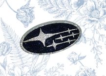 Subaru Crystallized Car Emblem Bling Genuine European Crystals Bedazzled 1 small