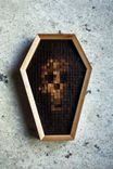 The Pixelated Skull | Coffin | Walnut | Maple | Mahogany | 1 small