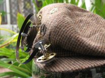 Hat: Newsboy Style With Steampunk Accessories 2 small