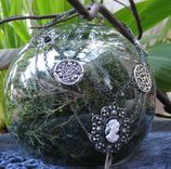 Jewelry: Steampunk / Neo-Victorian Necklace: Silver Cameo With Filigree 3 small