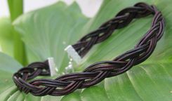 Necklace / Choker:  Turk's Head Knot From Leather Cord 2 small