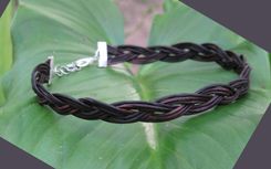 Necklace / Choker:  Turk's Head Knot From Leather Cord 5 small