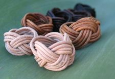 Ring:  Turk's Head Knot From Leather Cord 5 small