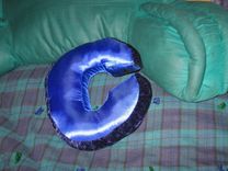 Stuffed Initials / Alphabet Letter Pillow: Blue Letter C 1 small