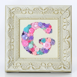 Custom Framed Monogram Letter - Multicolor 4 small