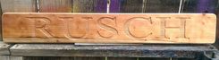 Family Name Custom Carved Wood Signs Redwood Rustic Look 3 small
