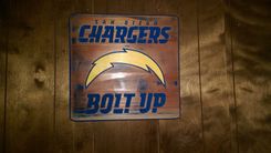 12x12 Rustic Look Vintage Look Redwood Sport Teams Logos Made To Order 1 small