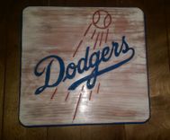 12x12 Rustic Look Vintage Look Redwood Sport Teams Logos Made To Order 4 small