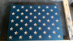 Multi-Board Cedar Pine Redwood American Flag 2 small