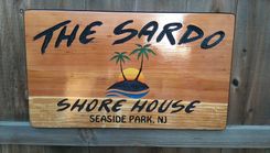 Custom Carved Family Name Redwood Signs 1 small