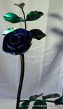 Metal 'Winter' Rose Sculpture 1 small
