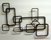 Pink Mosaic Metal Art 1 small