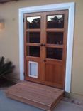 Custom French Doors With Dog Door 1 small