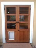 Custom French Doors With Dog Door 2 small