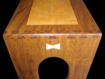 Solid Afromosia Computer Desk 3 small