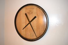 Wine Barrelhead Clock 1 small