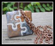 Puzzle Piece  Reversible Jewelry 1 small