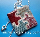 Puzzle Piece  Reversible Jewelry 3 small