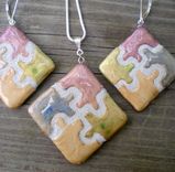 Puzzle Piece  Reversible Jewelry 5 small