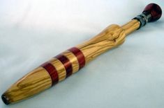 Olivewood And Bloodwood Fly Rod Handle 1 small