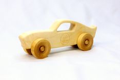 Wooden Toy Muscle Car - Customized With Name 1 small