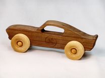 Wooden Toy Muscle Car - Customized With Name 3 small