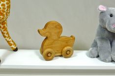 Wooden Toy Duck - Customized With Name 1 small