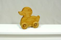 Wooden Toy Duck - Customized With Name 2 small