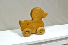 Wooden Toy Duck - Customized With Name 3 small