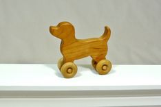 Wooden Toy Dog - Customized With Name 4 small