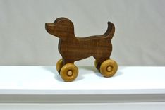 Wooden Toy Dog - Customized With Name 1 small