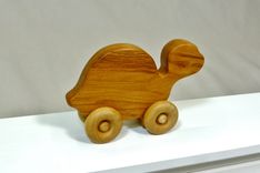 Wooden Toy Turtle - Customized With Name 1 small