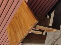 Oak Butcher Block End Table 2 small