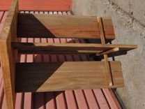 Oak Butcher Block End Table 3 small