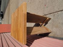 Oak Butcher Block End Table 4 small