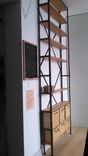 Industrial Steel Bookcase With Birch Bins 3 small