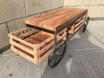 Rustic Wagon Coffee Table 1 small