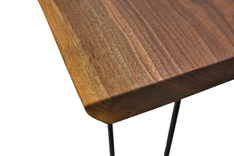 Walnut Bedside Table, Wood Nightstand, Live Edge Night Stand, Rustic Bedroom Table, Black Walnut 5 small