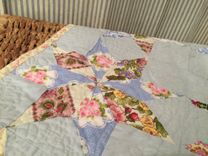 Alice's Tea Set:  Baby Quilt Or Wall Hanging 5 small