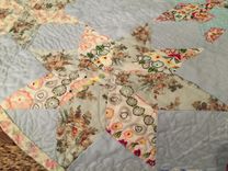 Alice's Tea Set:  Baby Quilt Or Wall Hanging 6 small
