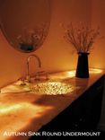 Autumn Crystals Mosaic Glass Bathroom Sink 1 small