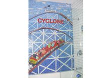 Coney Island Inspired Mosaic Bathroom Tile Art, New York City 1 small