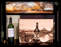 Wine Gift, Signs, Rustic Wedding,Wedding Guest Book,Photo Album,Journal,Book, Anniversary Gift,Men 1 small