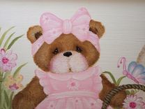 Wooden Teddy Bear And Bunny Toy Chest 4 small