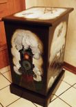 Custom Designed Wooden Hamper And Wastebasket 4 small
