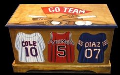 Wooden Sports Jersey Toy Box Custom Designed With Your Sport 1 small